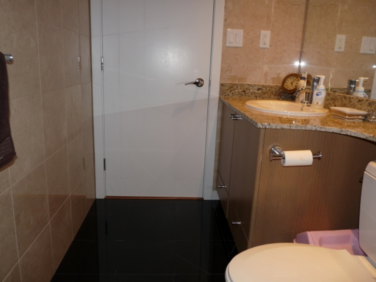 Bathroom at 2701 - 660 Nootka Way, North Shore, Port Moody